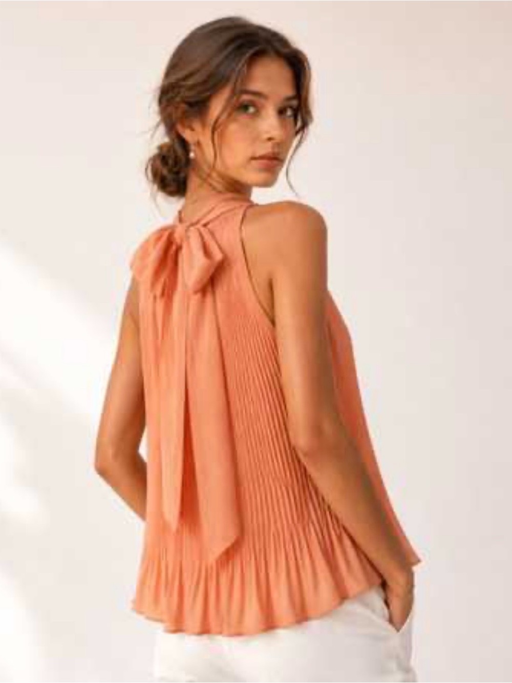 Veronica Beard Dali Sleeves Feminine Top Women’s Size 2 Minimalist Light Coral